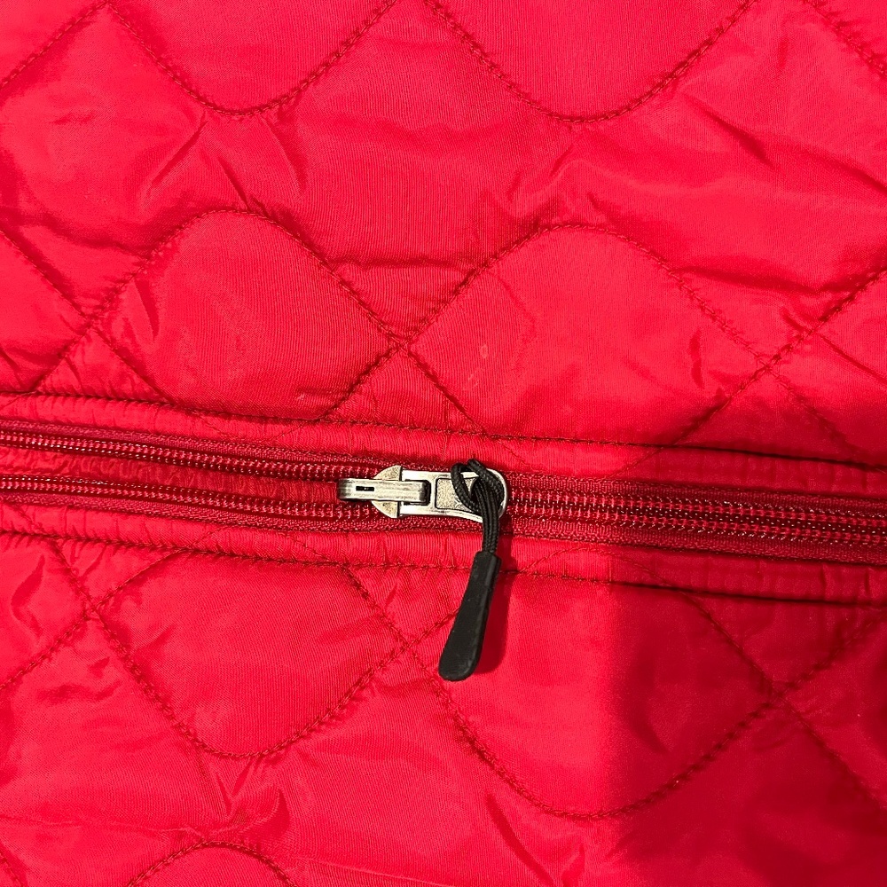 LL Bean red quilted Thinsulate jacket - Picture 2 of 7